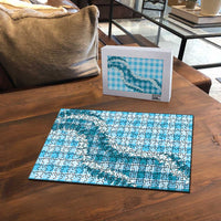 Blue Hawaii Palaka Puzzle Hawaiian Honohono Lei