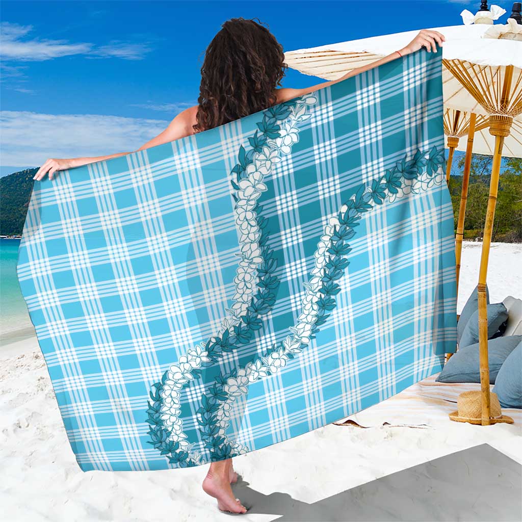 Blue Hawaii Palaka Sarong Hawaiian Honohono Lei