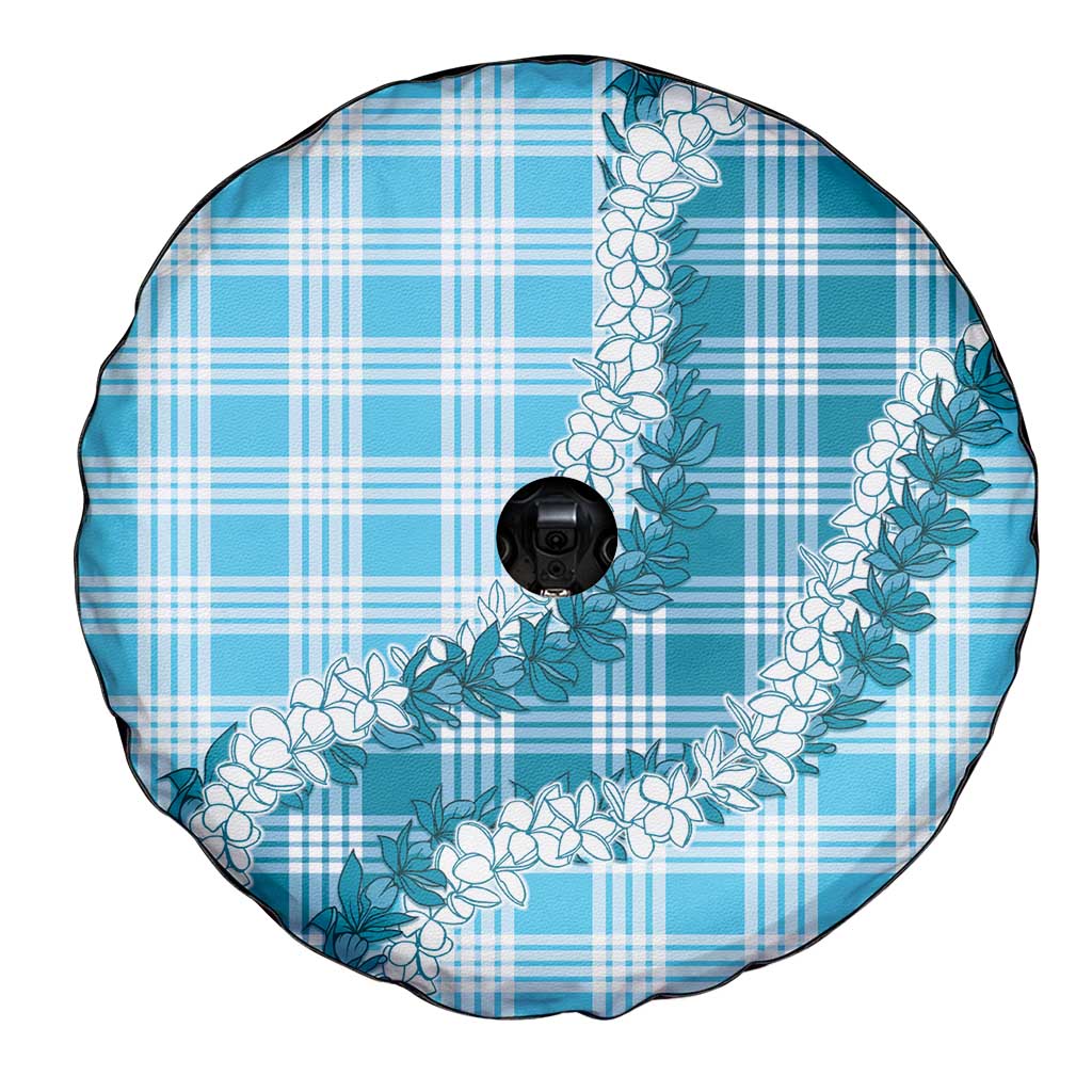 Blue Hawaii Palaka Spare Tire Cover Hawaiian Honohono Lei