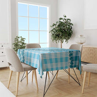 Blue Hawaii Palaka Tablecloth Hawaiian Honohono Lei