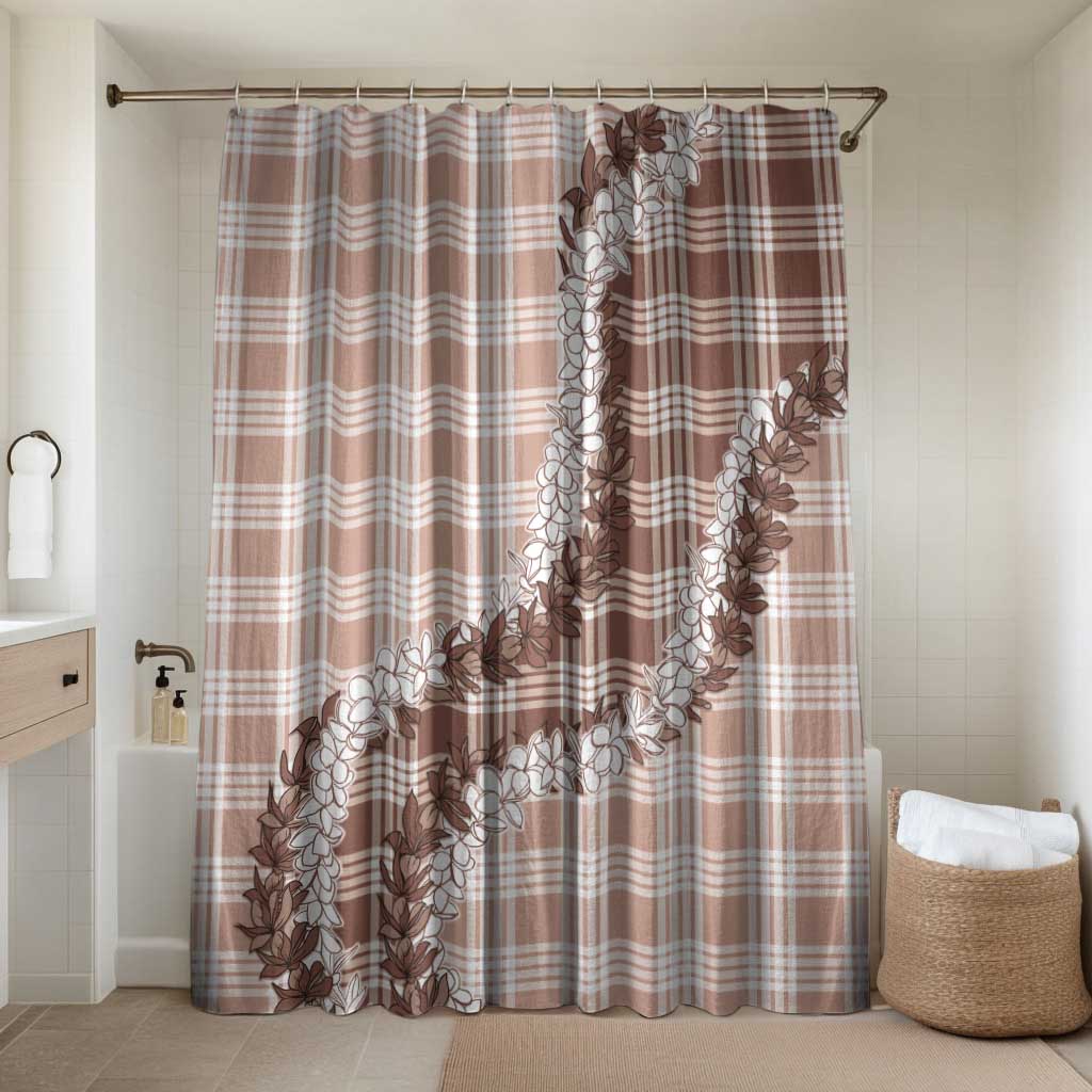 Beige Hawaii Palaka Bathroom Set Hawaiian Honohono Lei