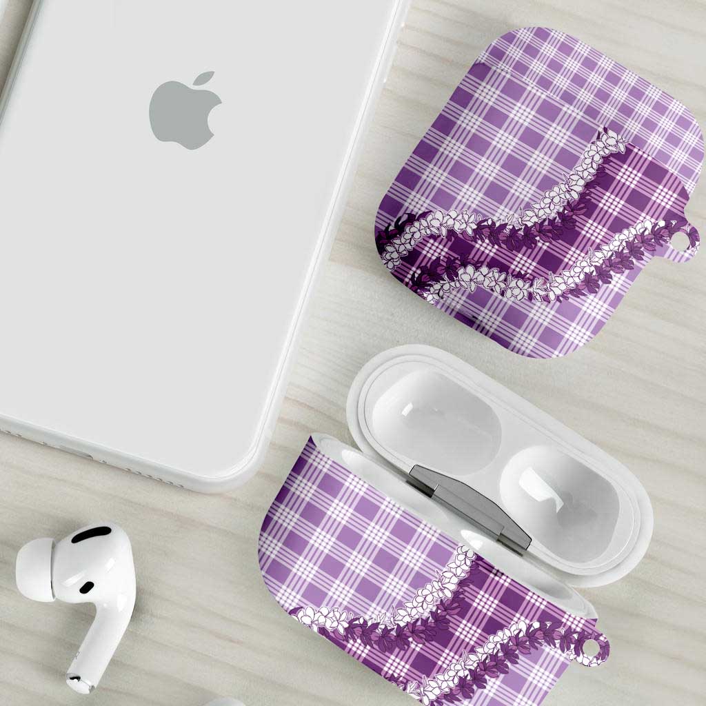 Violet Hawaii Palaka AirPods Case Hawaiian Honohono Lei
