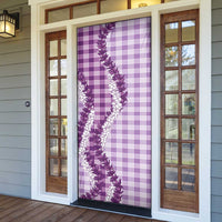 Violet Hawaii Palaka Door Cover Hawaiian Honohono Lei