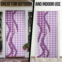 Violet Hawaii Palaka Door Cover Hawaiian Honohono Lei