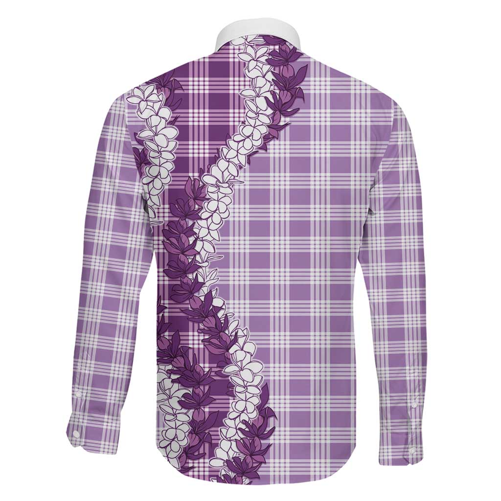 Violet Hawaii Palaka Family Matching Mermaid Dress and Hawaiian Shirt Hawaiian Honohono Lei LT05 - Polynesian Pride