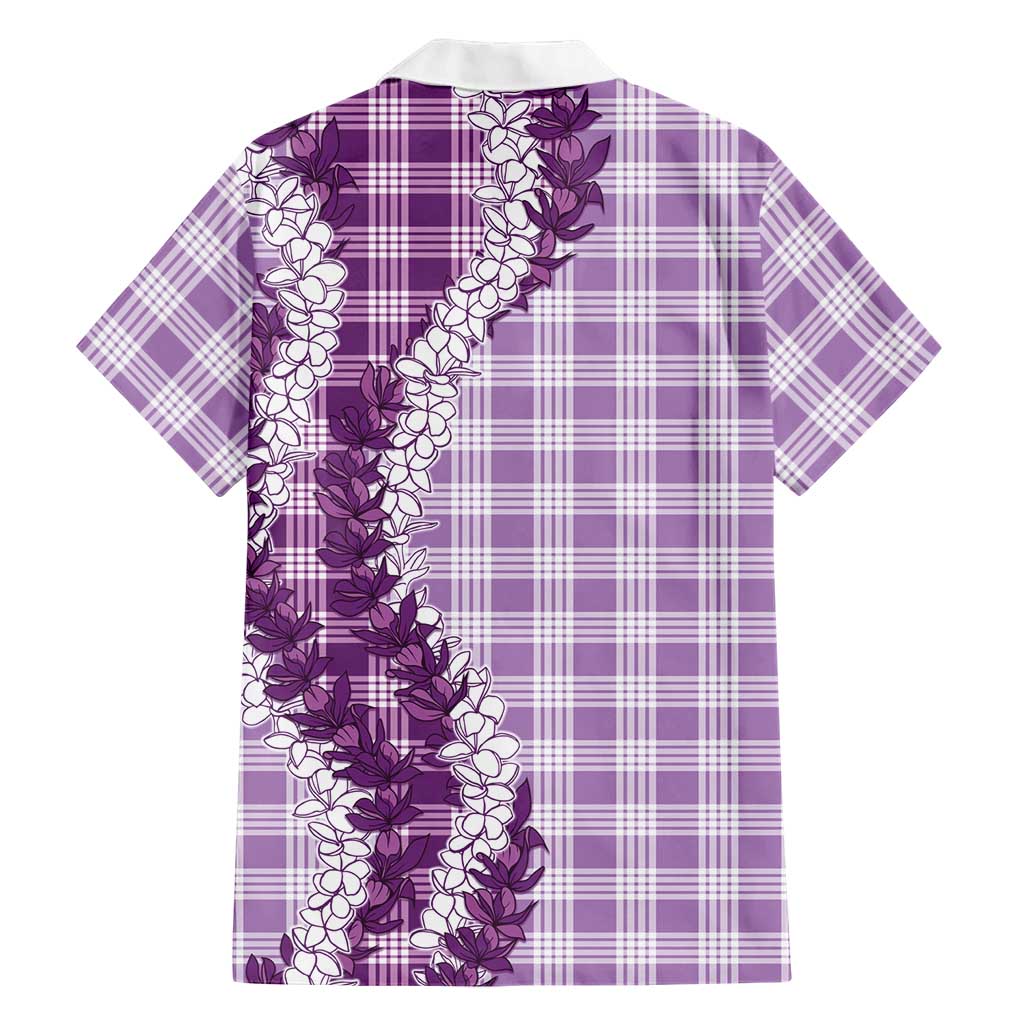 Violet Hawaii Palaka Family Matching Off Shoulder Maxi Dress and Hawaiian Shirt Hawaiian Honohono Lei LT05 - Polynesian Pride