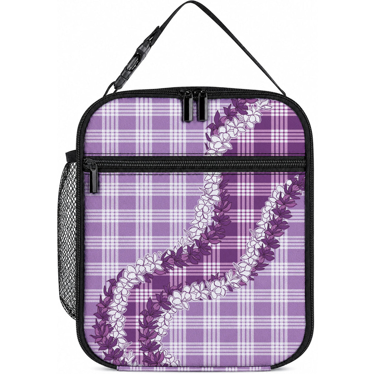 Violet Hawaii Palaka Lunch Bag Hawaiian Honohono Lei