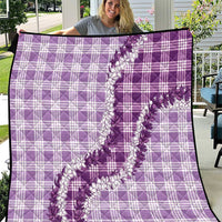 Violet Hawaii Palaka Quilt Hawaiian Honohono Lei