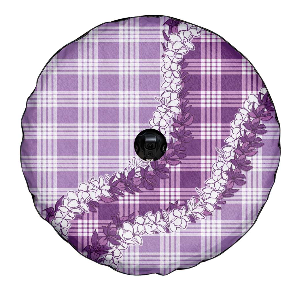 Violet Hawaii Palaka Spare Tire Cover Hawaiian Honohono Lei