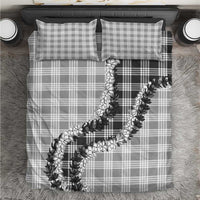 Gray Hawaii Palaka Bedding Set Hawaiian Honohono Lei