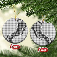 Gray Hawaii Palaka Ceramic Ornament Hawaiian Honohono Lei LT05 Circle Gray - Polynesian Pride