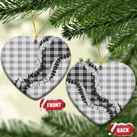 Gray Hawaii Palaka Ceramic Ornament Hawaiian Honohono Lei LT05 Heart Gray - Polynesian Pride