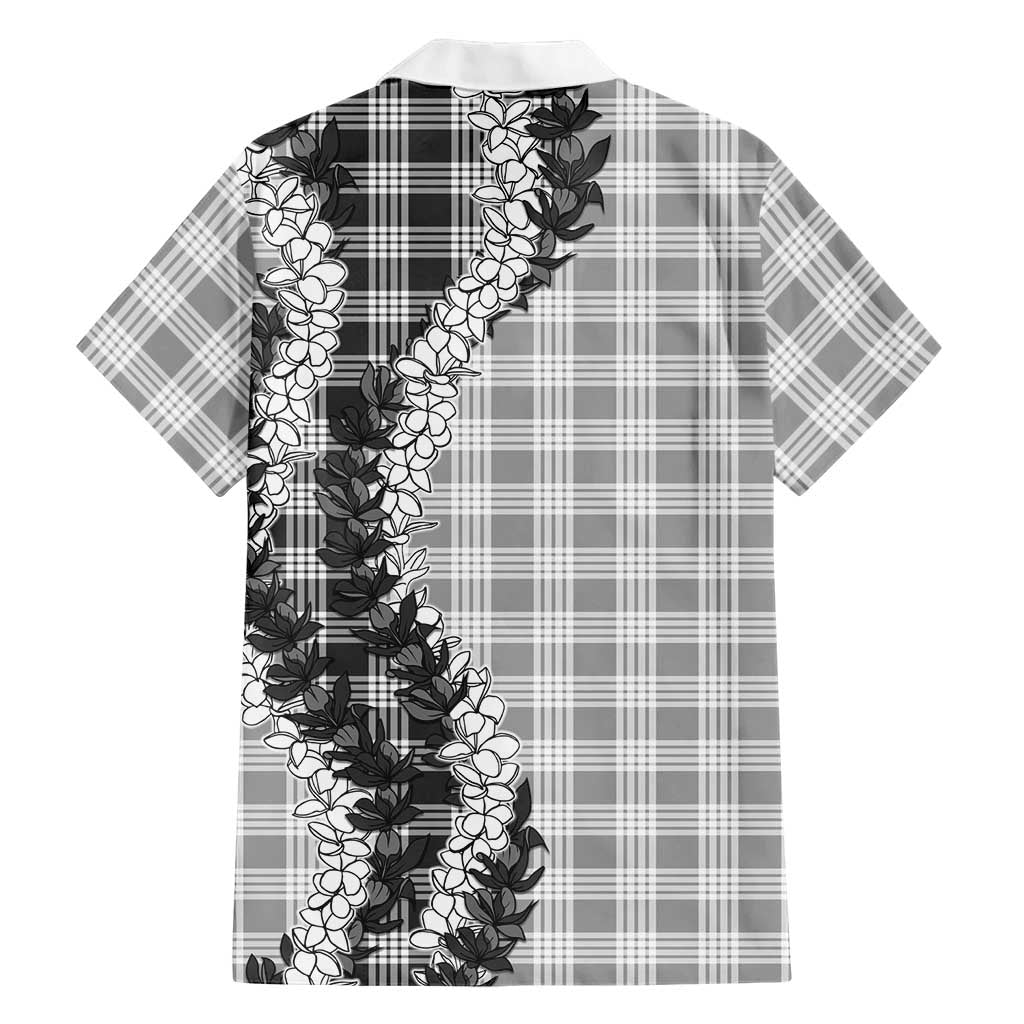 Gray Hawaii Palaka Family Matching Tank Maxi Dress and Hawaiian Shirt Hawaiian Honohono Lei LT05 - Polynesian Pride