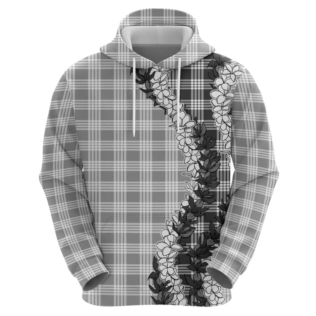 Gray Hawaii Palaka Hoodie Hawaiian Honohono Lei