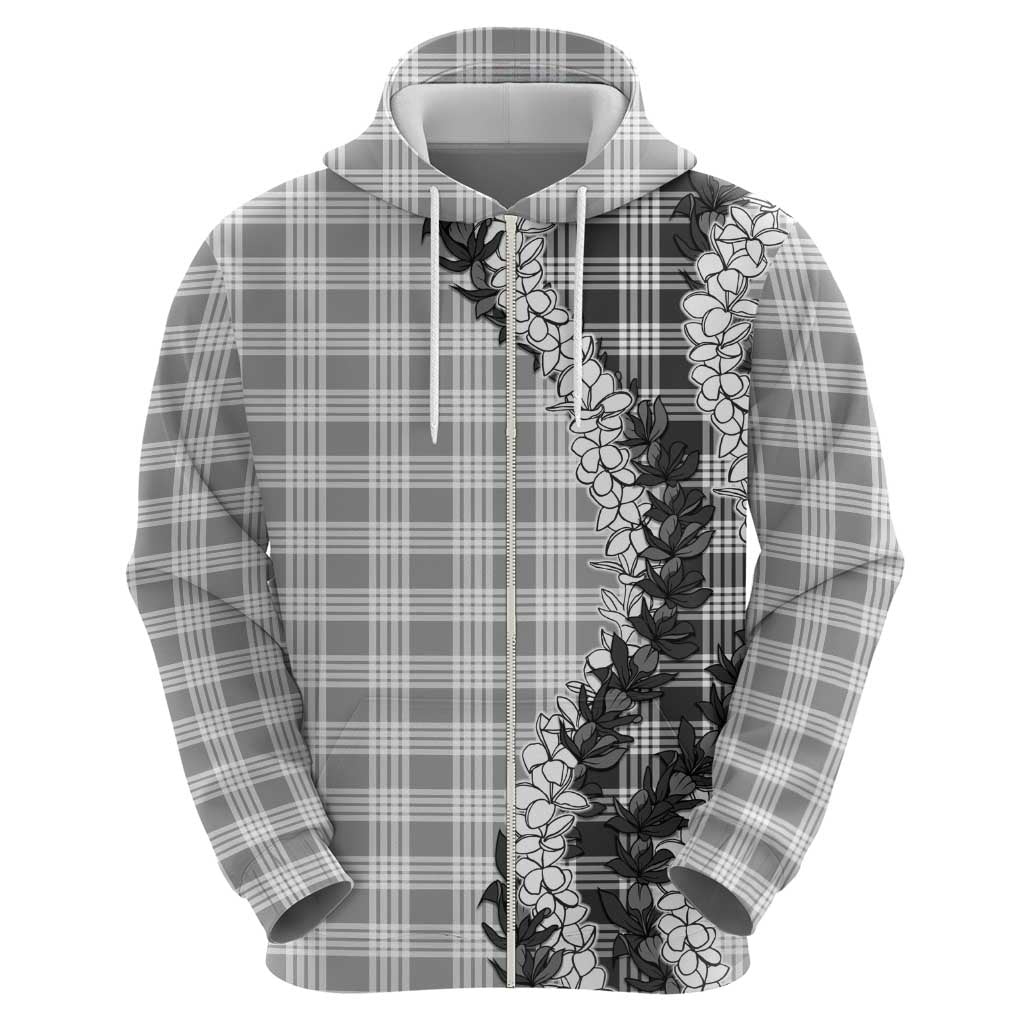 Gray Hawaii Palaka Hoodie Hawaiian Honohono Lei