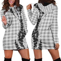 Gray Hawaii Palaka Hoodie Dress Hawaiian Honohono Lei