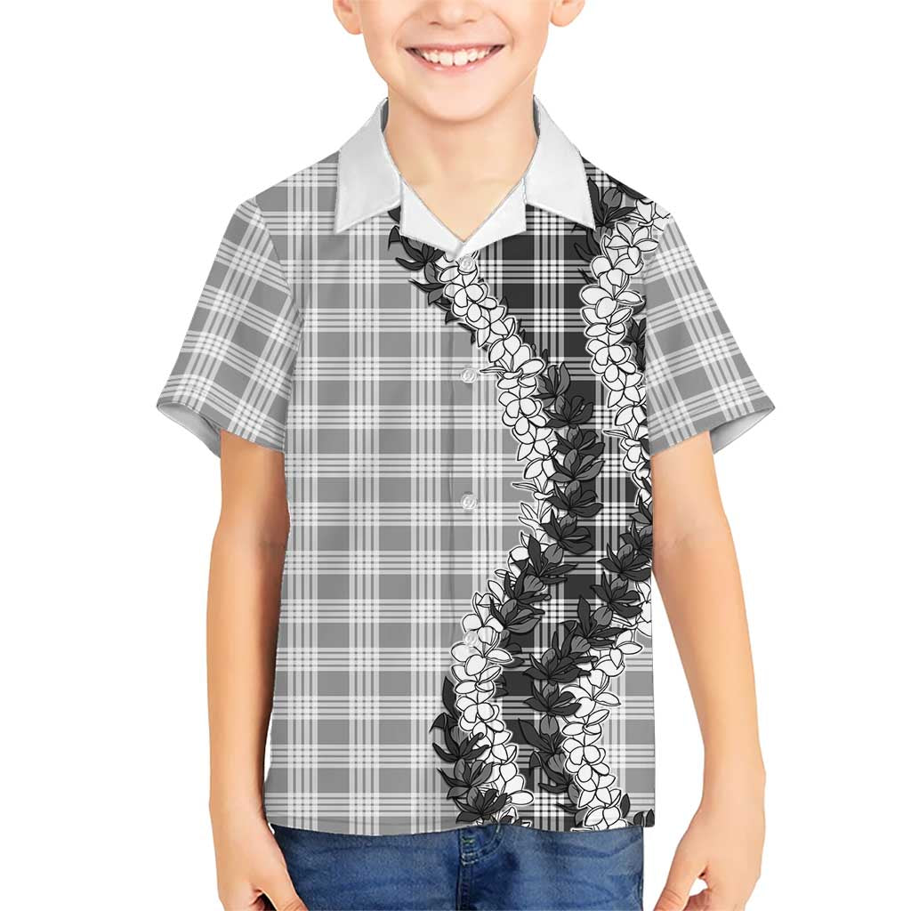 Gray Hawaii Palaka Kid Hawaiian Shirt Hawaiian Honohono Lei