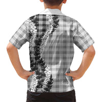 Gray Hawaii Palaka Kid Hawaiian Shirt Hawaiian Honohono Lei