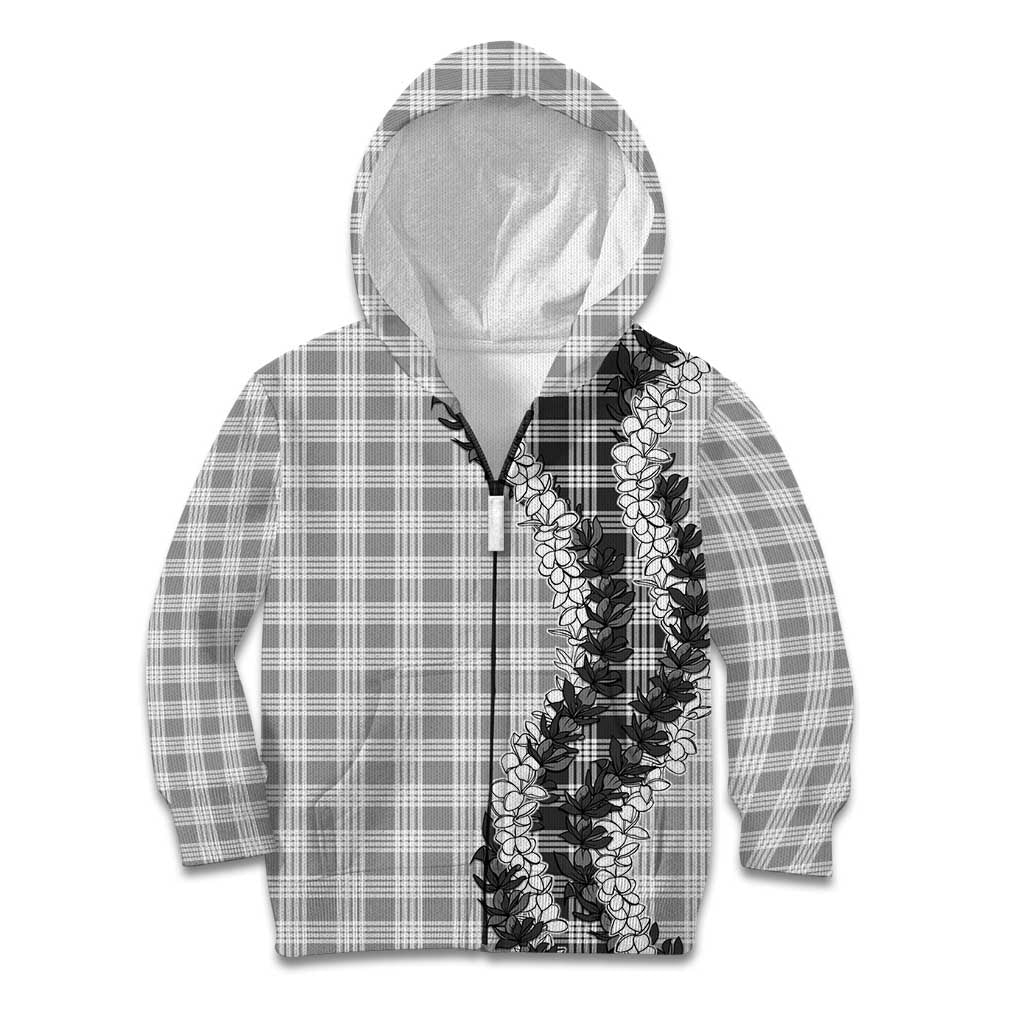 Gray Hawaii Palaka Kid Hoodie Hawaiian Honohono Lei