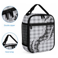 Gray Hawaii Palaka Lunch Bag Hawaiian Honohono Lei