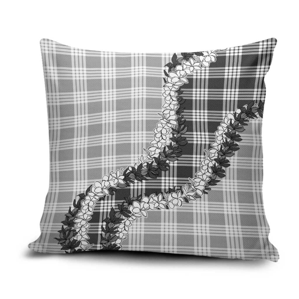 Gray Hawaii Palaka Pillow Cover Hawaiian Honohono Lei