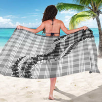 Gray Hawaii Palaka Sarong Hawaiian Honohono Lei
