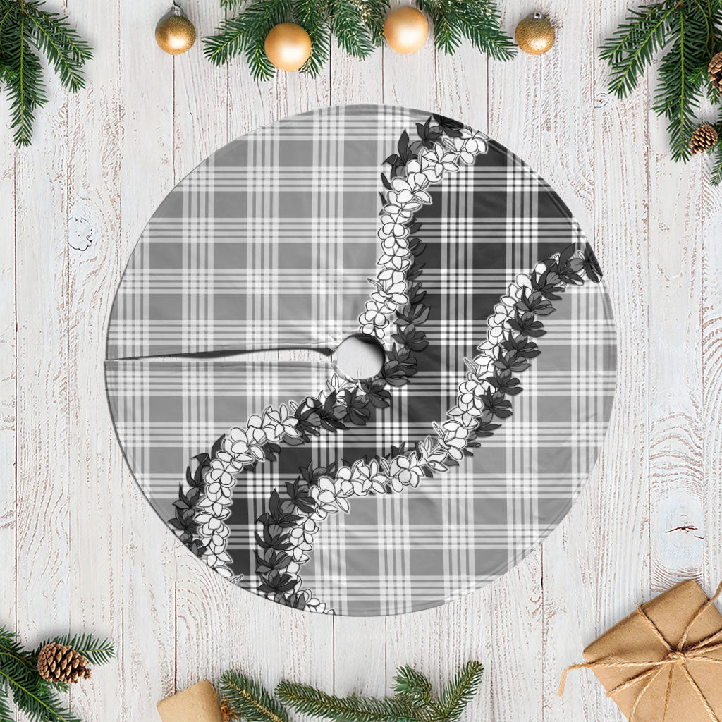 Gray Hawaii Palaka Tree Skirt Hawaiian Honohono Lei LT05 Casual Gray - Polynesian Pride