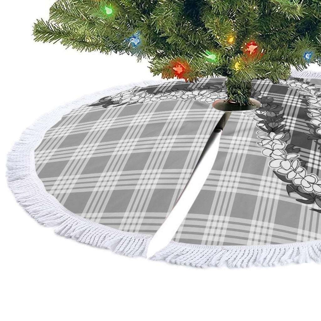 Gray Hawaii Palaka Tree Skirt Hawaiian Honohono Lei LT05 - Polynesian Pride