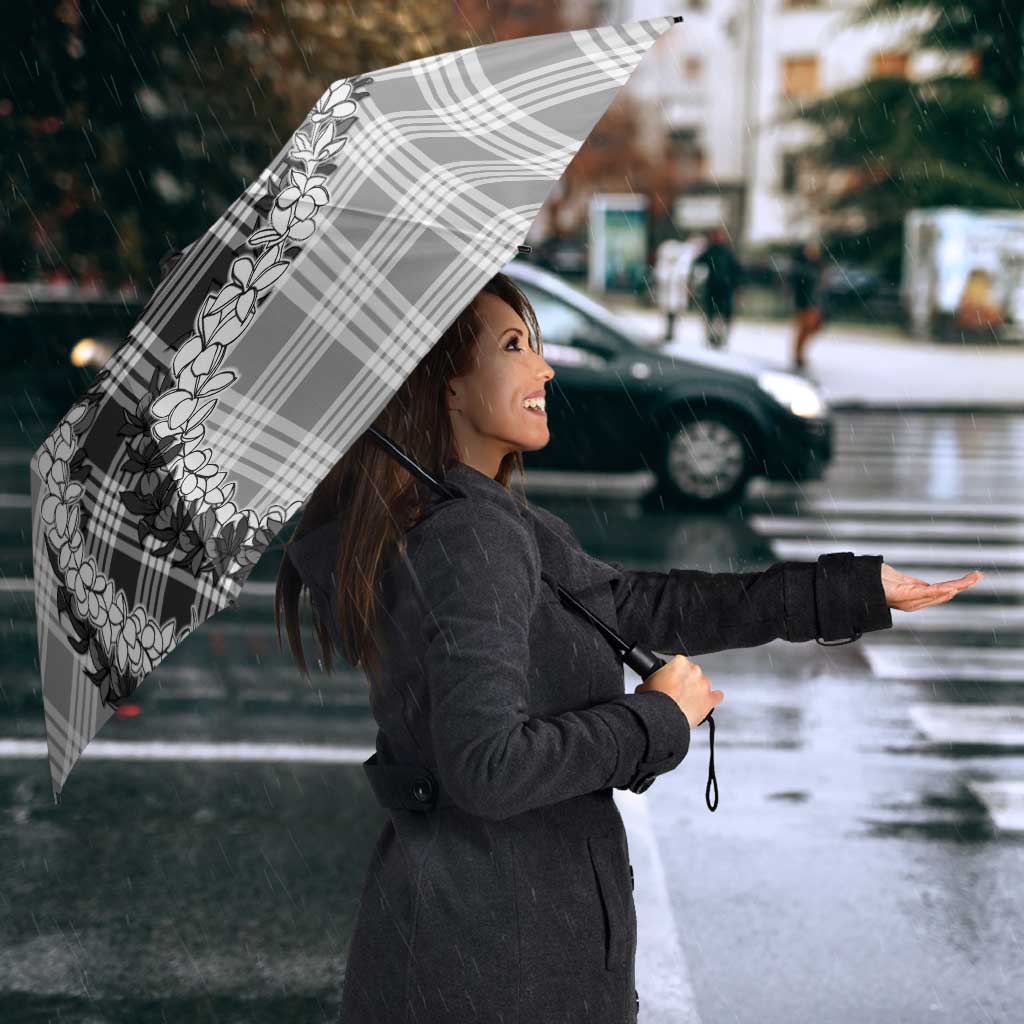 Gray Hawaii Palaka Umbrella Hawaiian Honohono Lei