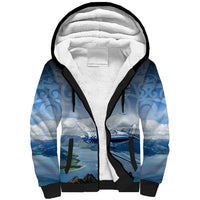 New Zealand Wanaka Air Show Sherpa Hoodie With Maori Pattern