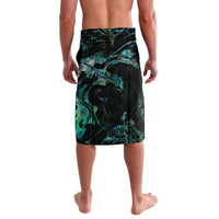 New Zealand Marathon Lavalava Silver Fern Paua Shell Simple Style