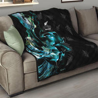 New Zealand Marathon Quilt Silver Fern Paua Shell Simple Style