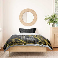 Hawaii King Kamehameha The Great Bedding Set Gold Tribal Tattoo