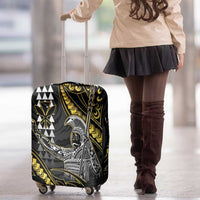 Hawaii King Kamehameha The Great Luggage Cover Gold Tribal Tattoo