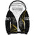 Hawaii King Kamehameha The Great Sherpa Hoodie Gold Tribal Tattoo