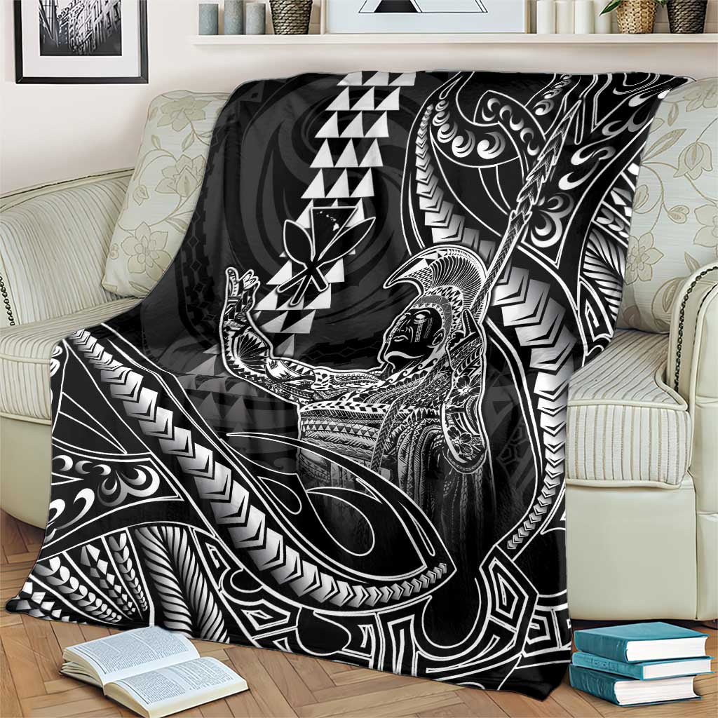 Hawaii King Kamehameha The Great Blanket Black Tribal Tattoo
