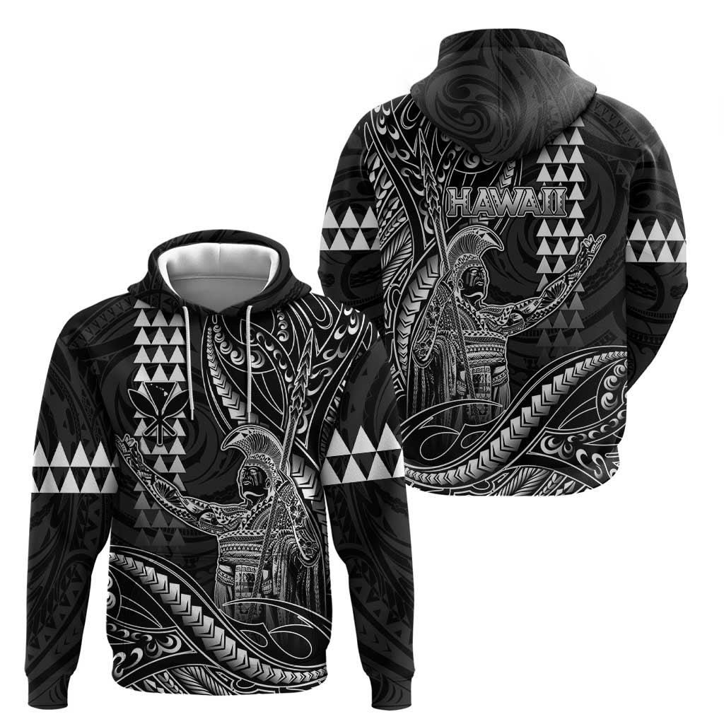 Hawaii King Kamehameha The Great Hoodie Black Tribal Tattoo