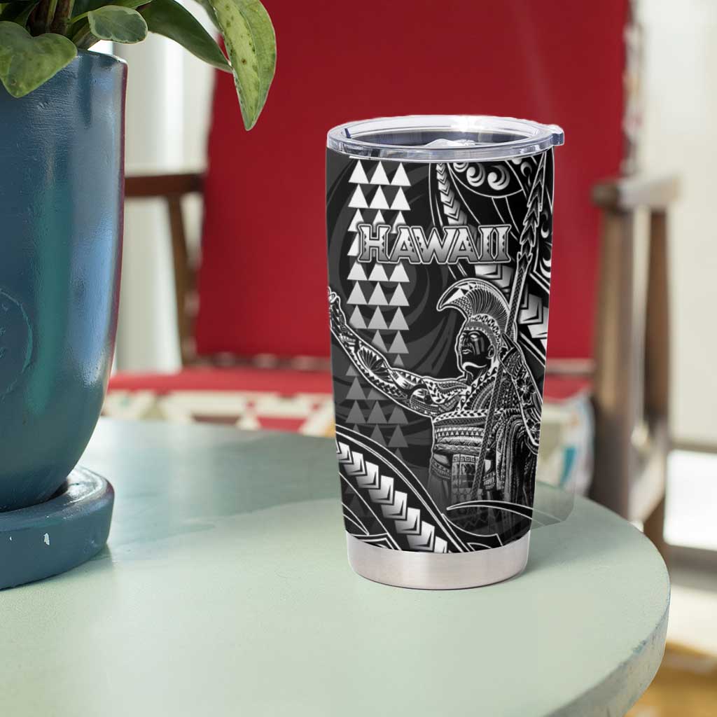 Hawaii King Kamehameha The Great Tumbler Cup Black Tribal Tattoo