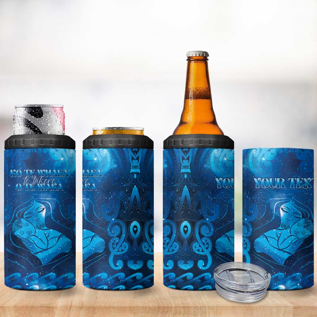 Personalised New Zealand Mother's Day 4 in 1 Can Cooler Tumbler Ko Te Whaea Te Takere O Te Waka