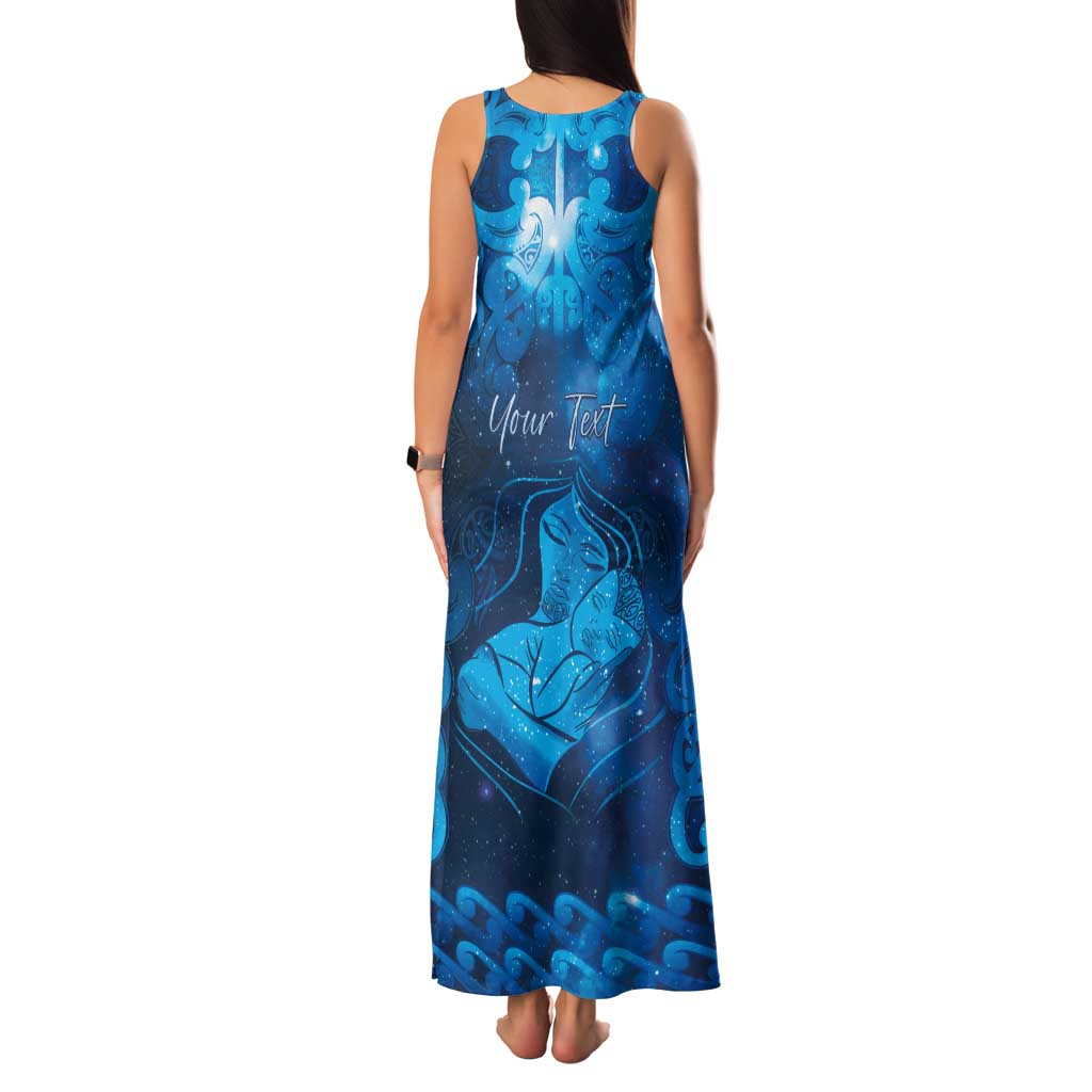 Personalised New Zealand Mother's Day Family Matching Tank Maxi Dress and Hawaiian Shirt Ko Te Whaea Te Takere O Te Waka LT05 - Polynesian Pride