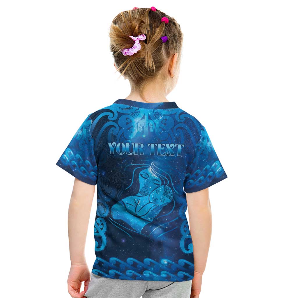 Personalised New Zealand Mother's Day Kid T Shirt Ko Te Whaea Te Takere O Te Waka
