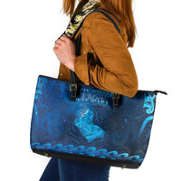 New Zealand Mother's Day Leather Tote Bag Ko Te Whaea Te Takere O Te Waka