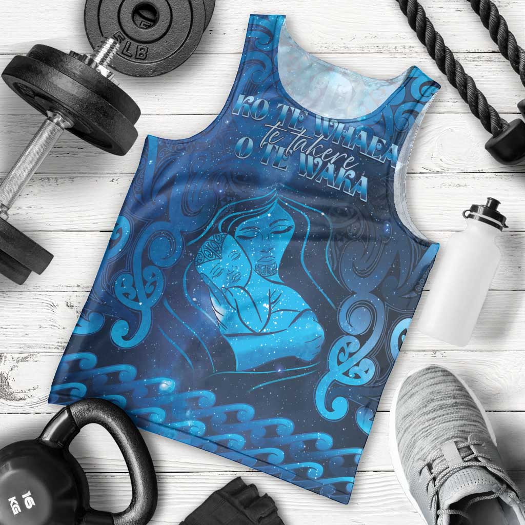 Personalised New Zealand Mother's Day Men Tank Top Ko Te Whaea Te Takere O Te Waka