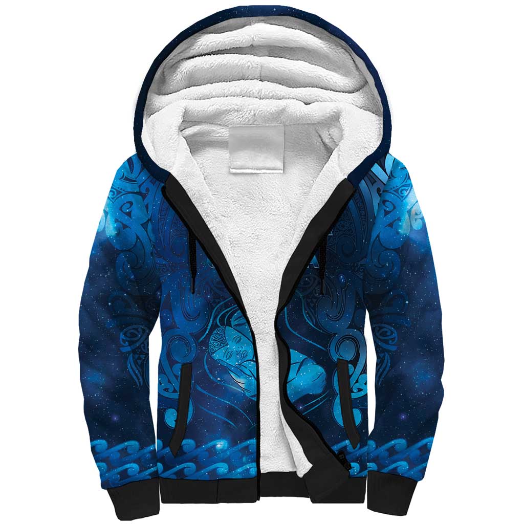 Personalised New Zealand Mother's Day Sherpa Hoodie Ko Te Whaea Te Takere O Te Waka
