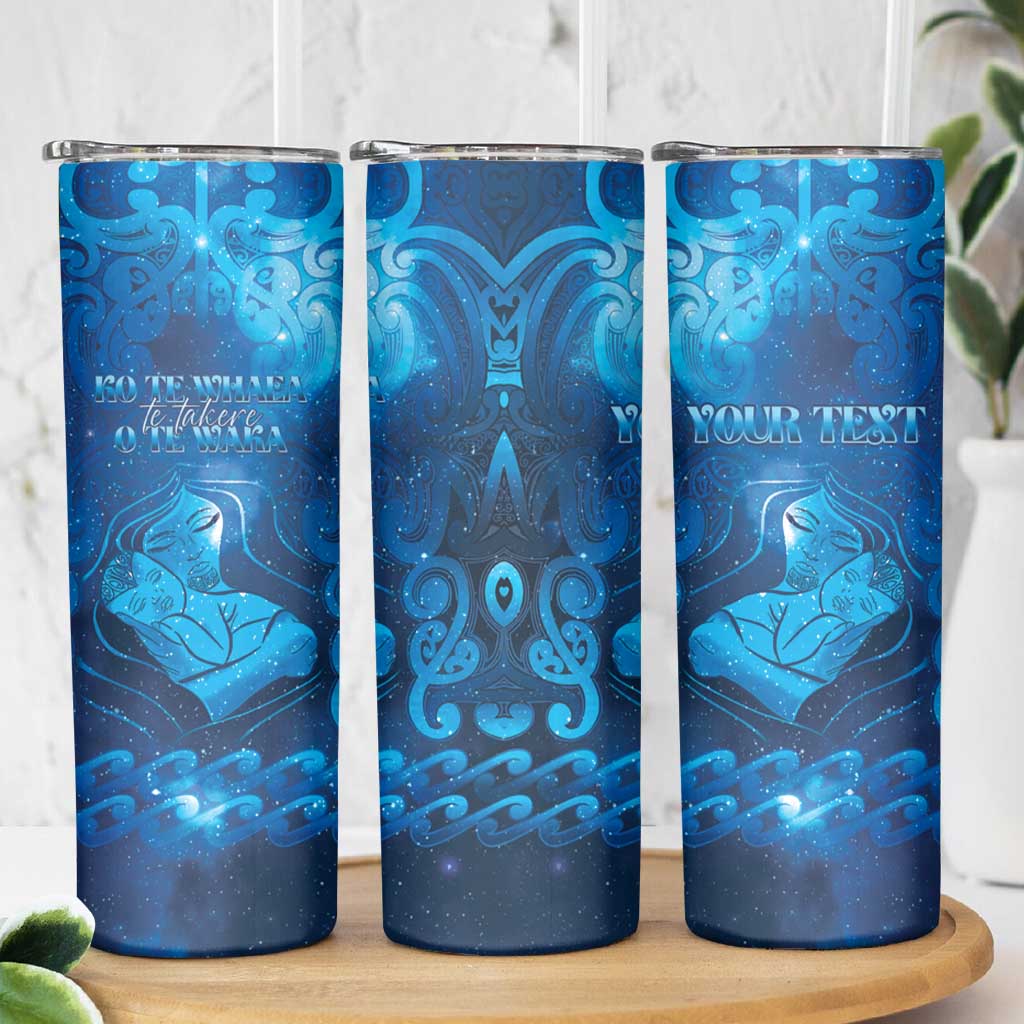 Personalised New Zealand Mother's Day Skinny Tumbler Ko Te Whaea Te Takere O Te Waka LT05 - Polynesian Pride