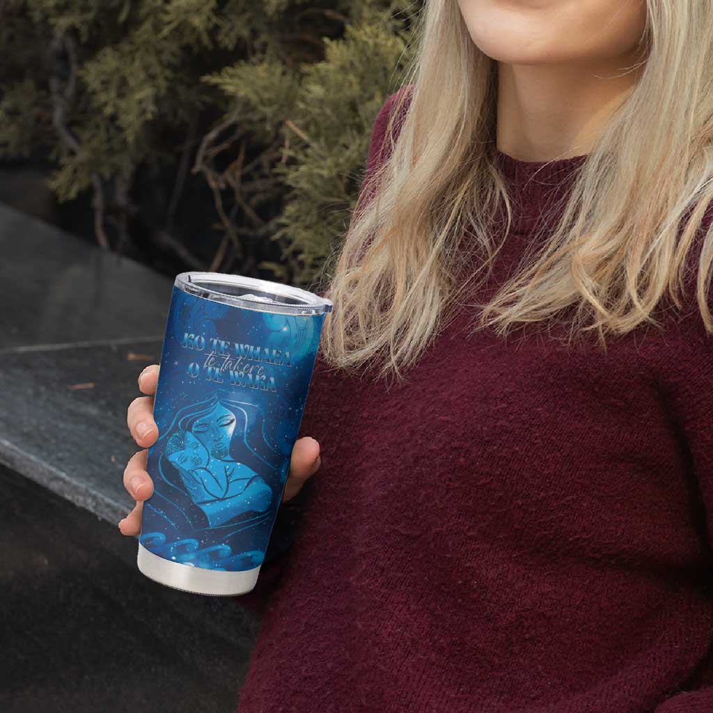 Personalised New Zealand Mother's Day Tumbler Cup Ko Te Whaea Te Takere O Te Waka