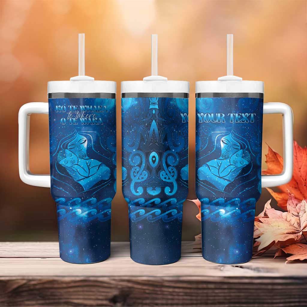Personalised New Zealand Mother's Day Tumbler With Handle Ko Te Whaea Te Takere O Te Waka