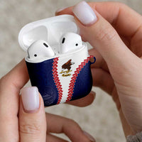 American Samoa Eagle AirPods Case Polynesian Tribal Pattern Curve Style