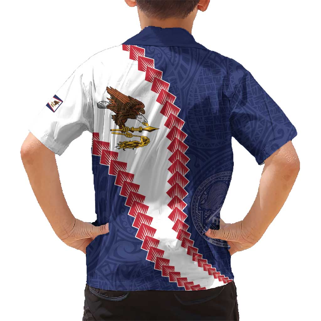 American Samoa Eagle Family Matching Off The Shoulder Long Sleeve Dress and Hawaiian Shirt Polynesian Tribal Pattern Curve Style