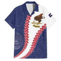 American Samoa Eagle Family Matching Puletasi and Hawaiian Shirt Polynesian Tribal Pattern Curve Style